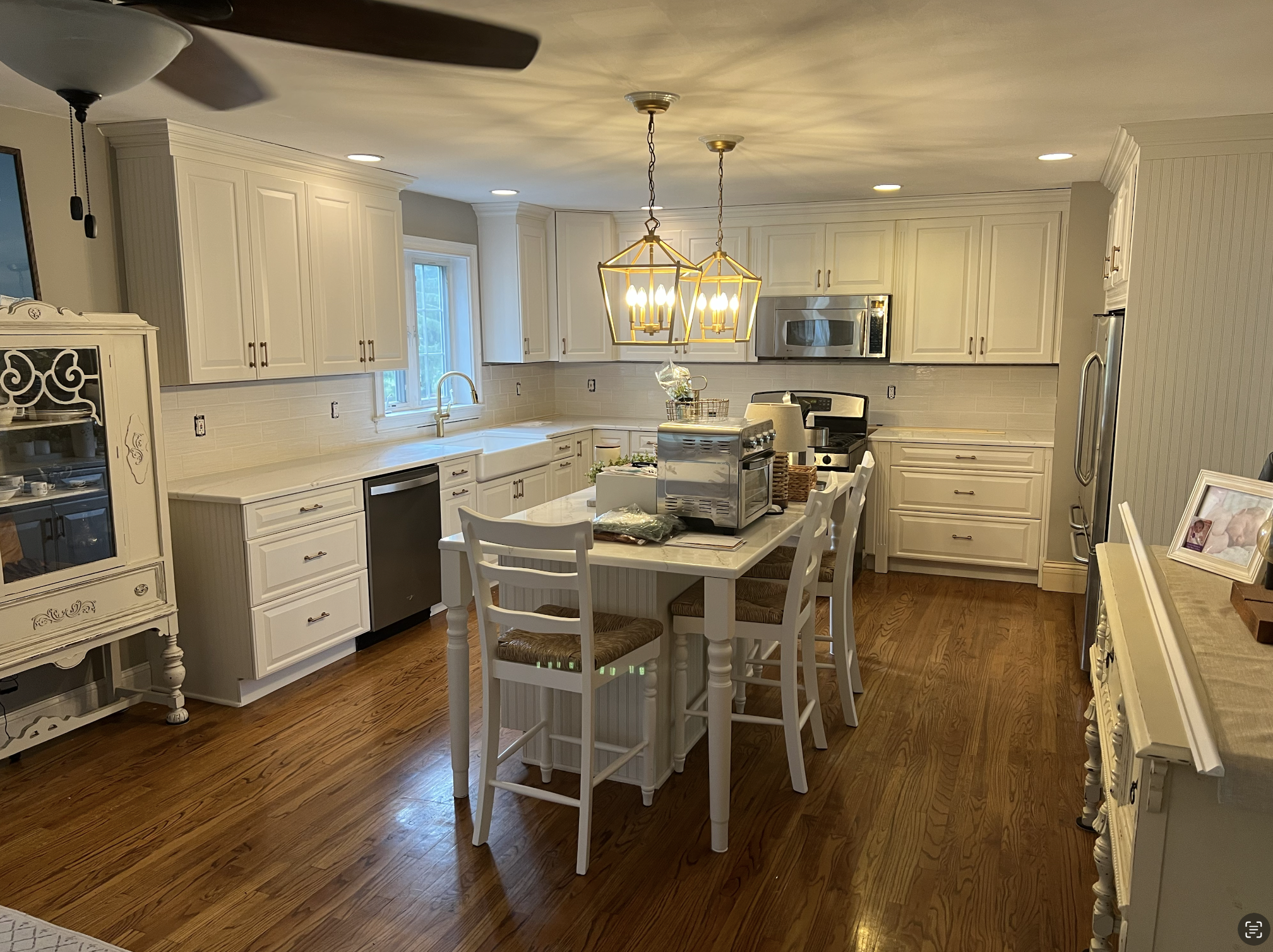 After cabinet painting