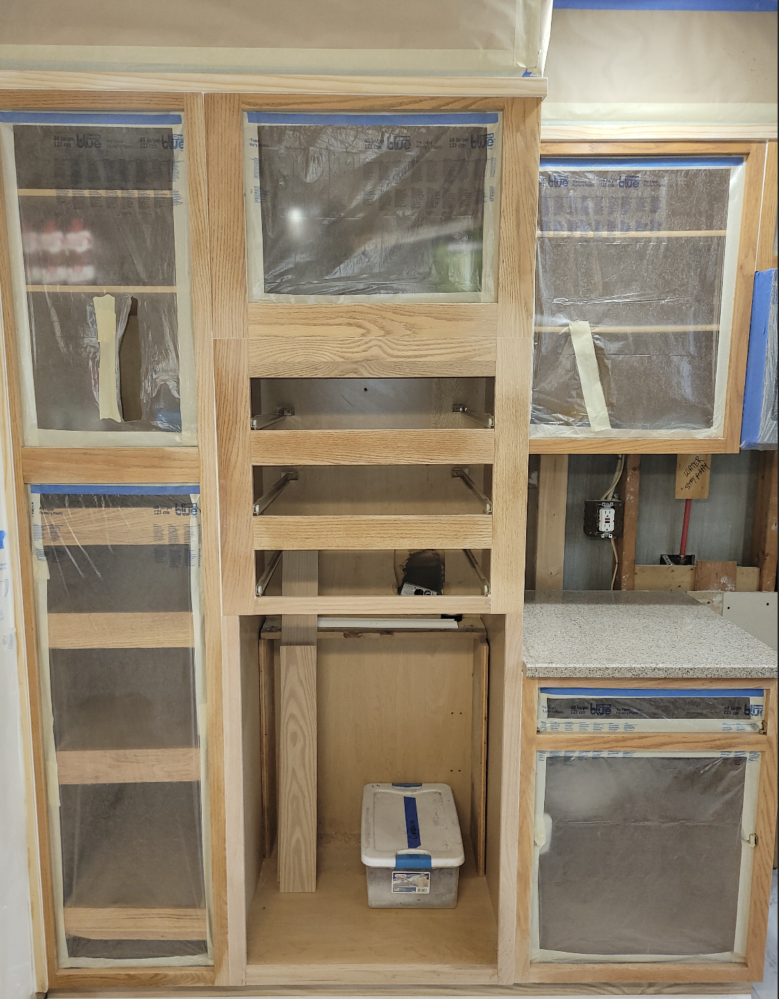 Before furniture refinishing